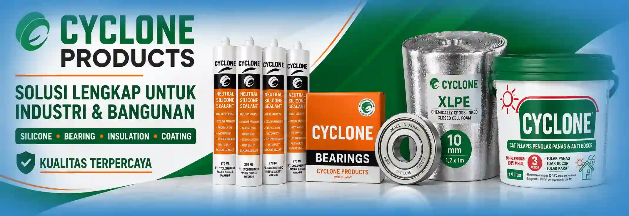 Produk Cyclone untuk kebutuhan industri dan bangunan